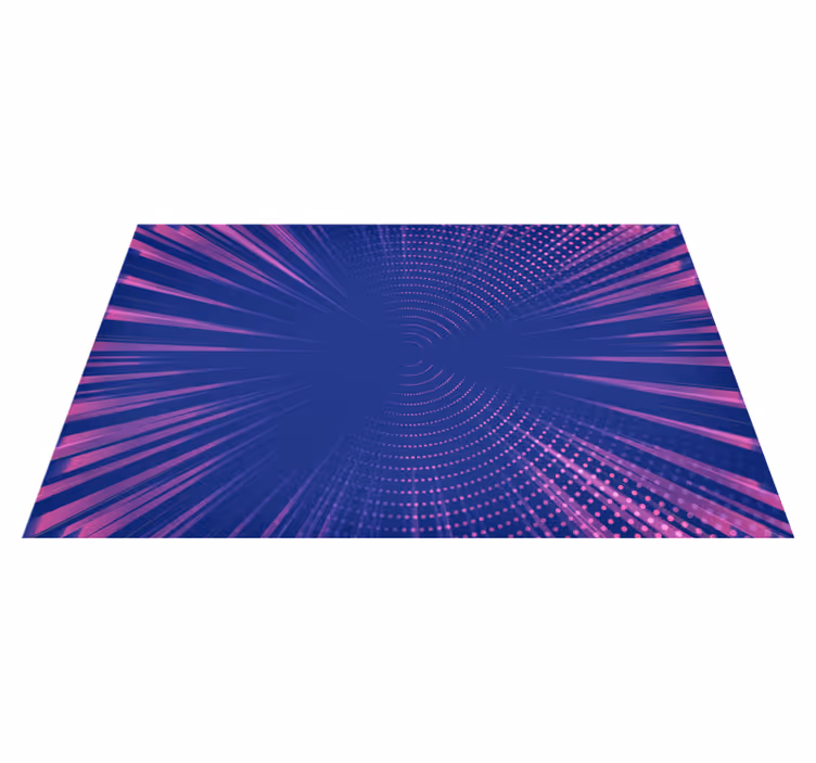 Optické záření Geometrický vinylový koberec - TenStickers