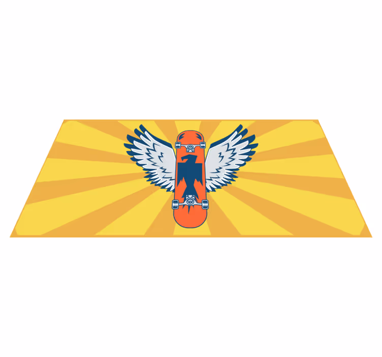 Oranžový skateboard pro teenagery - TenStickers