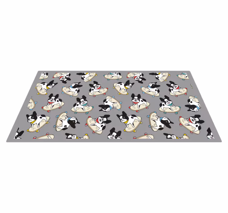 Vinylový koberec pro skateboarding buldoky - TenStickers