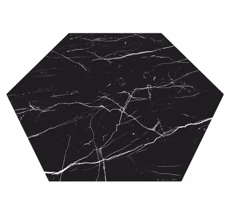Moderní vinylový koberec z černého mramoru - TenStickers