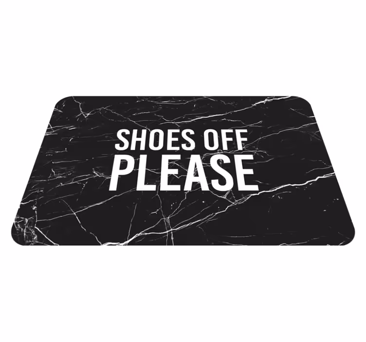 Boty mimo vchod Mramorový vinylový koberec - TenStickers
