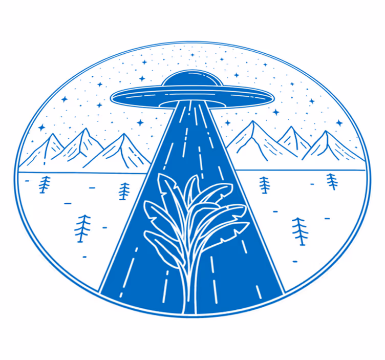 Ufo dobrodružství Ostatní Vinylový koberec - TenStickers