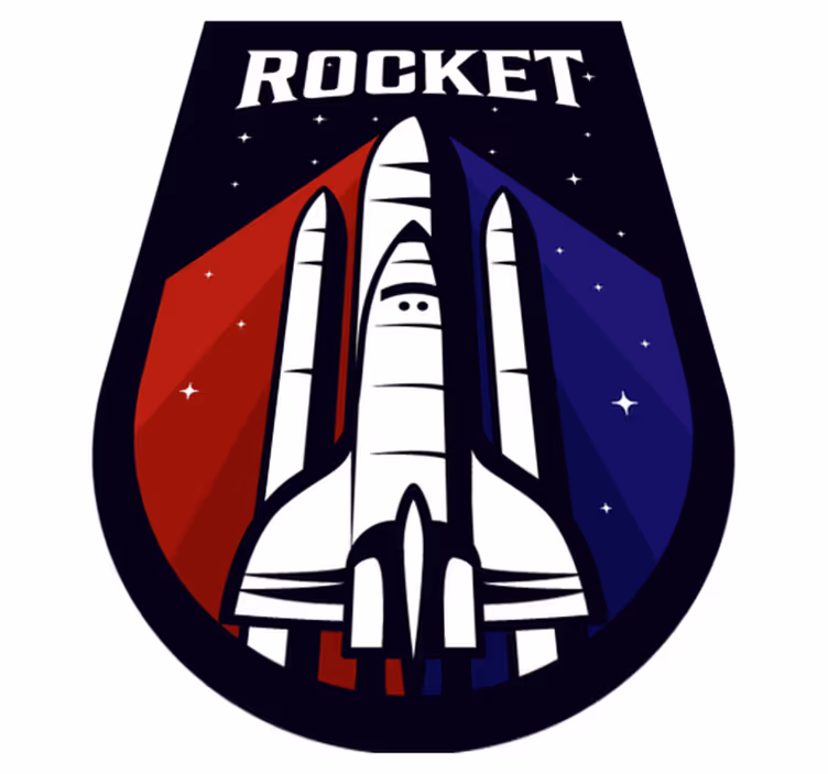 Barevná raketa na hraní pro děti - TenStickers