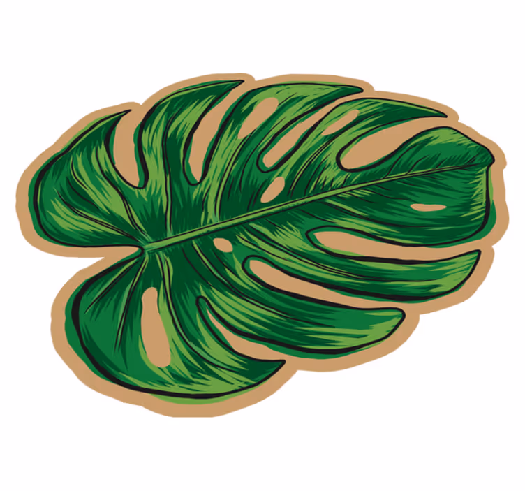 Monstera ponechat tvar květinový koberec - TenStickers