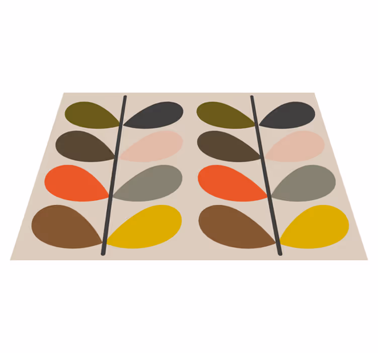 Orla kiely moderní vinylový koberec - TenStickers