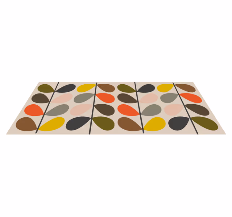 Orla kiely vzor moderní koberec - TenStickers