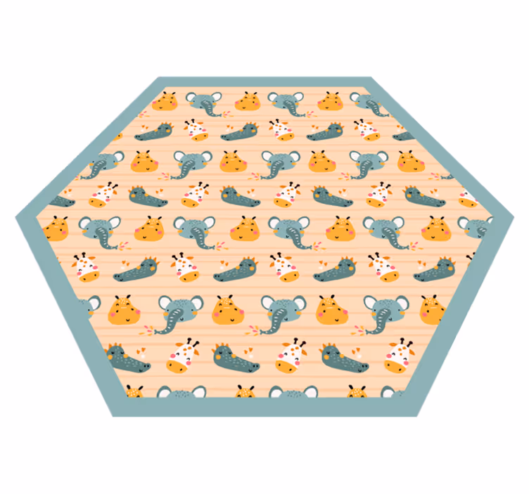 Vinylový koberec happy elephants kids - TenStickers