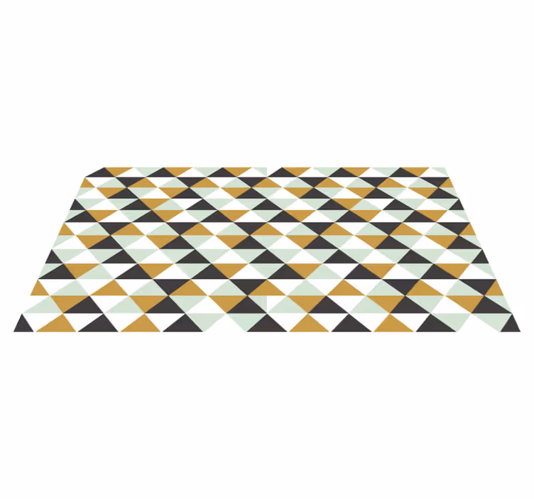 Geometrický vinylový koberec trojúhelníková mozaika - TenStickers