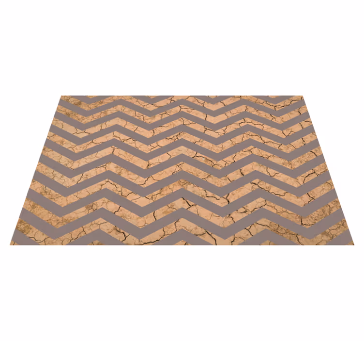 Chevron popraskaná textura Vinylový koberec s texturou - TenStickers