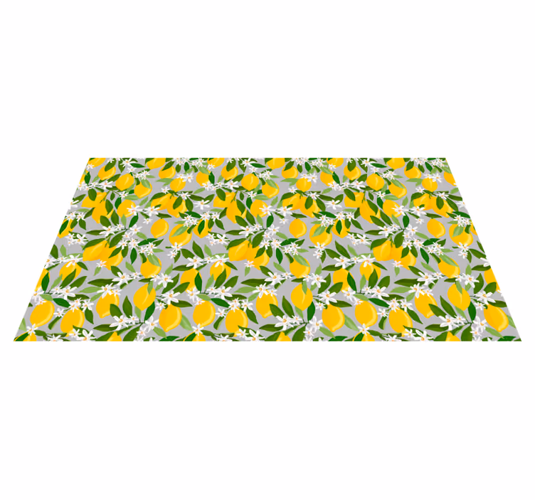 Citroník květinový koberec citrusové plody - TenStickers