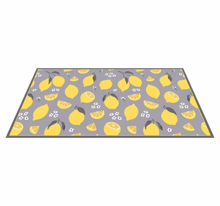 Vinylový koberec s texturou tropického citronu - TenStickers