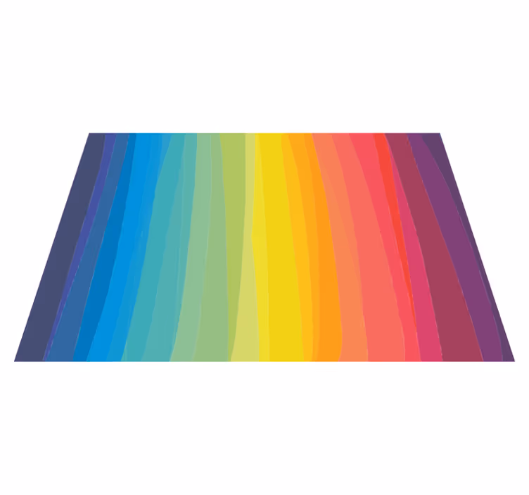 Duhové pruhy vinylové podlahové koberce - TenStickers