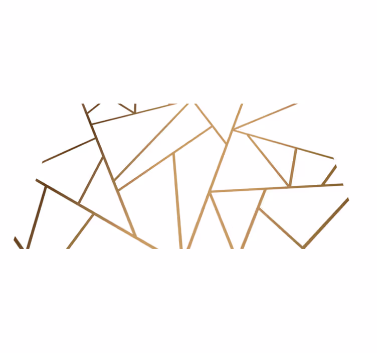 Mramorové geometrické tvary kuchyňský vinylový koberec - TenStickers