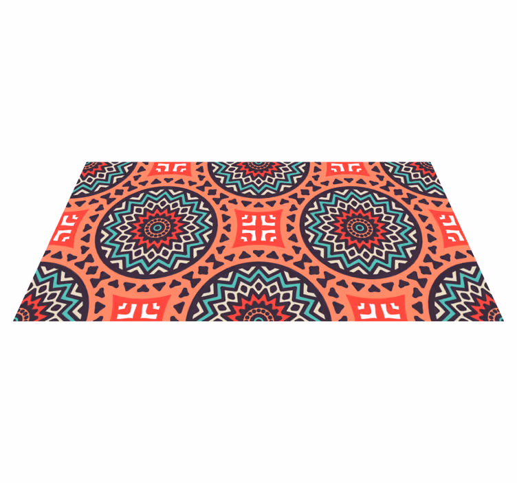 Mexický folklor ozdoby kuchyňský vinylový koberec - TenStickers