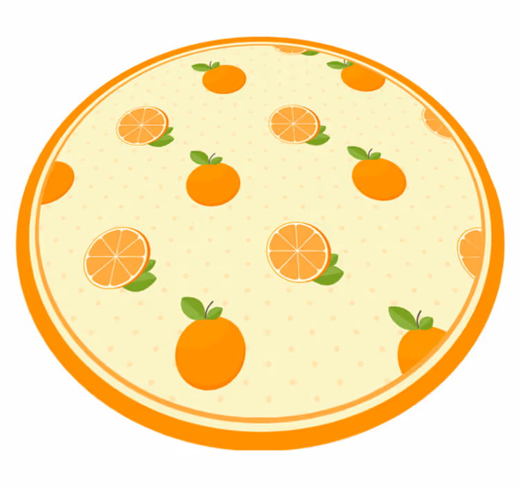 Ilustrace citrusových plodů Kuchyňský vinylový koberec - TenStickers