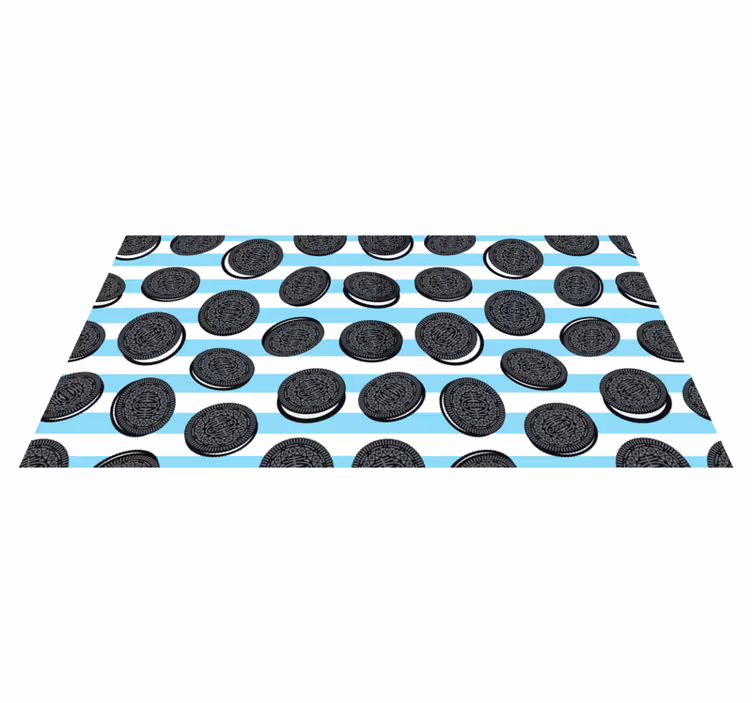 Oreo vzor kuchyňské podlahové dlaždice - TenStickers