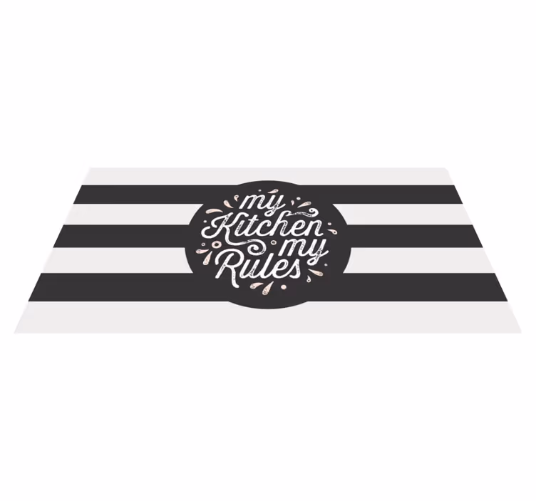 Moje kuchyně, moje pravidla Kuchyňský vinylový koberec - TenStickers