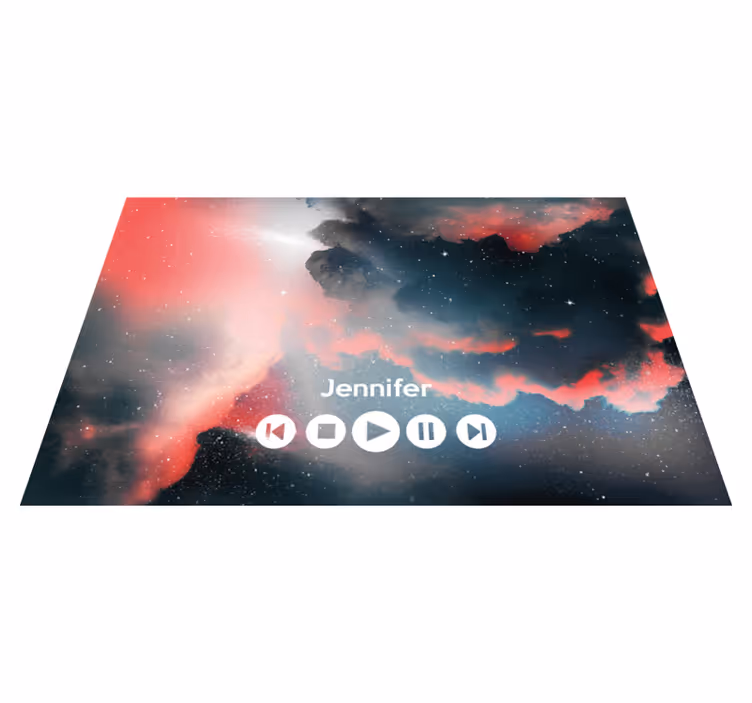 Hudba na míru z vesmíru Vinylový koberec pro teenagery - TenStickers