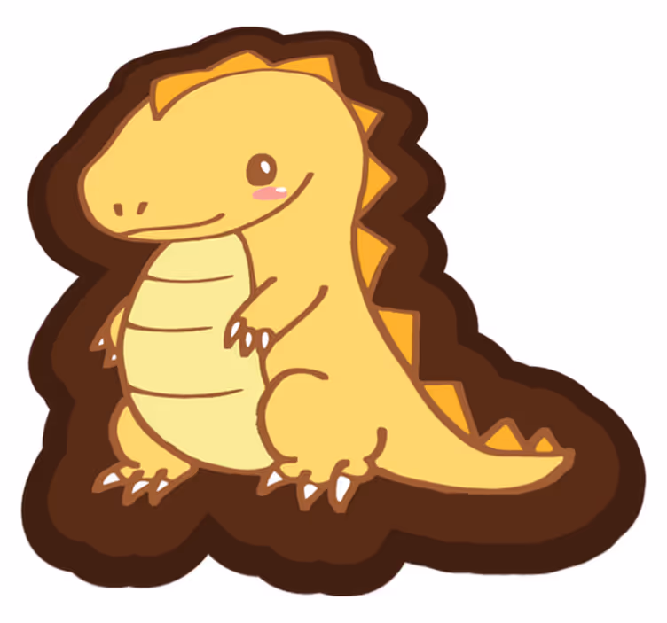 Roztomilý dinosaurus dinosaurus Vinylový koberec pro děti - TenStickers