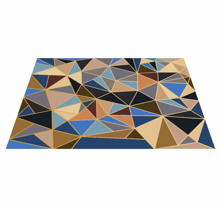 Geometrické vícebarevné mozaiky mozaikové podlahové dlaždice - TenStickers