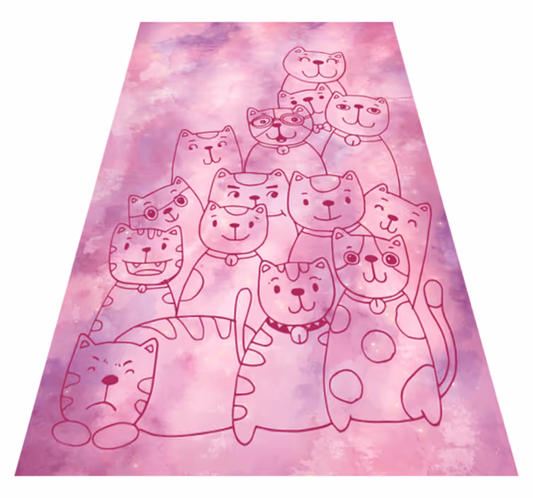 Vinylový koberec galaxy meow teen - TenStickers