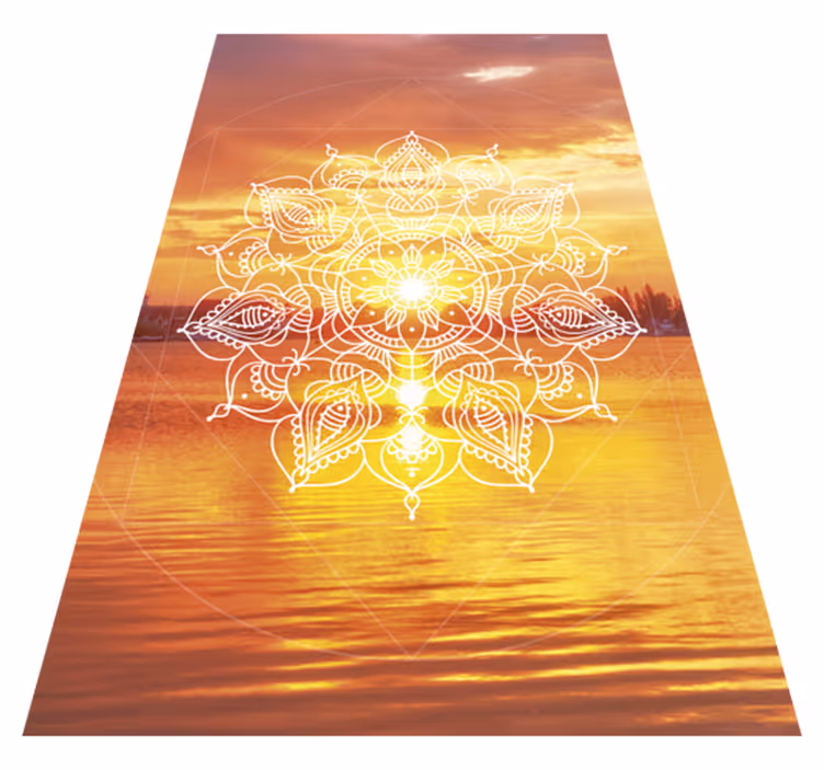 Sunfall mandala teen vinylový koberec - TenStickers