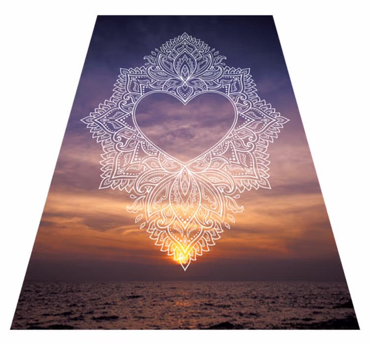 Elegantní design s citem Mandala vinylový koberec - TenStickers