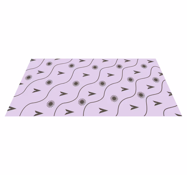 Růžové a šedé severské geometrické koberce - TenStickers