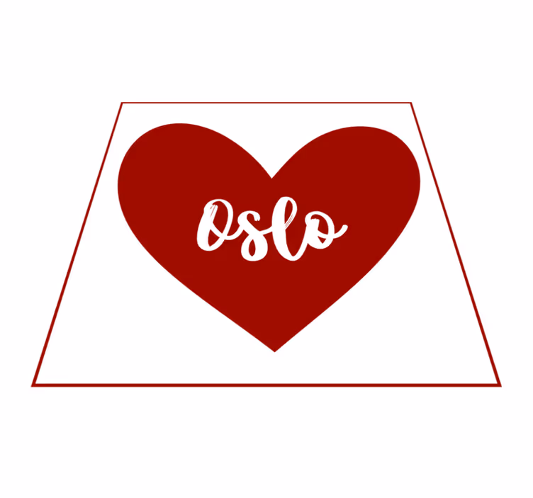 Oslo love severské vinylové koberce - TenStickers
