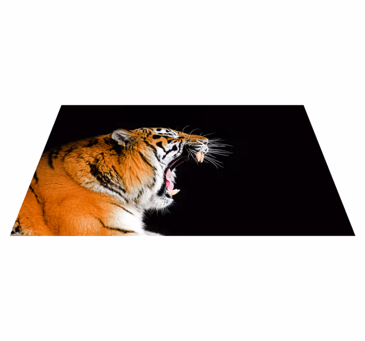 Vinylový koberec naštvaného tygra - TenStickers