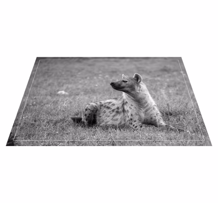 Zvíře roztomilý hyena zvířecí vinylový koberec - TenStickers