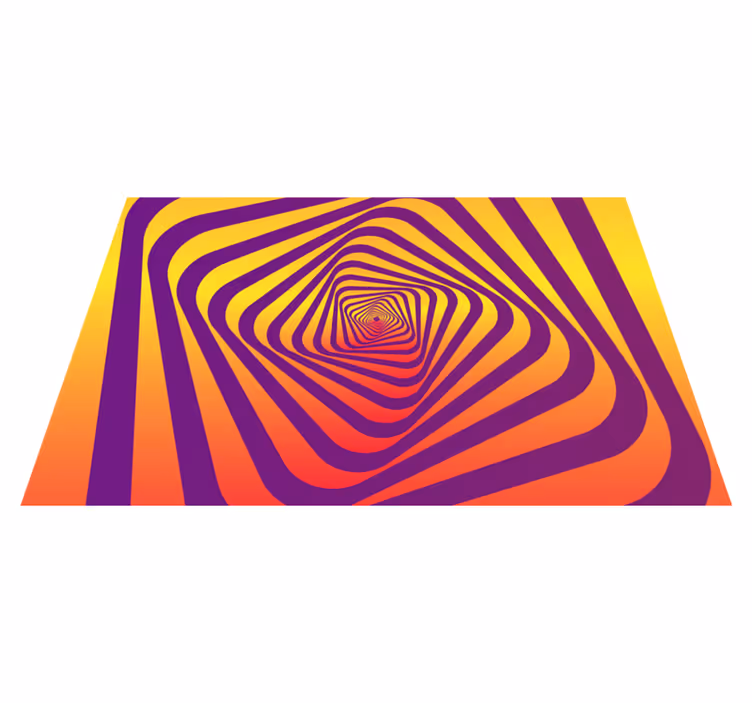 Spirála barevný vzor Geometrický vinylový koberec - TenStickers
