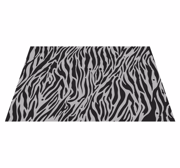 Zebra vzor pruhy Vinylový koberec se zvířecím potiskem - TenStickers