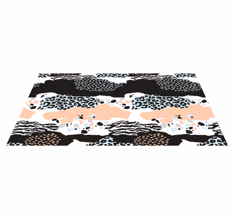 Elegantní vinylový koberec z leopardí kůže se zvířecím potiskem - TenStickers