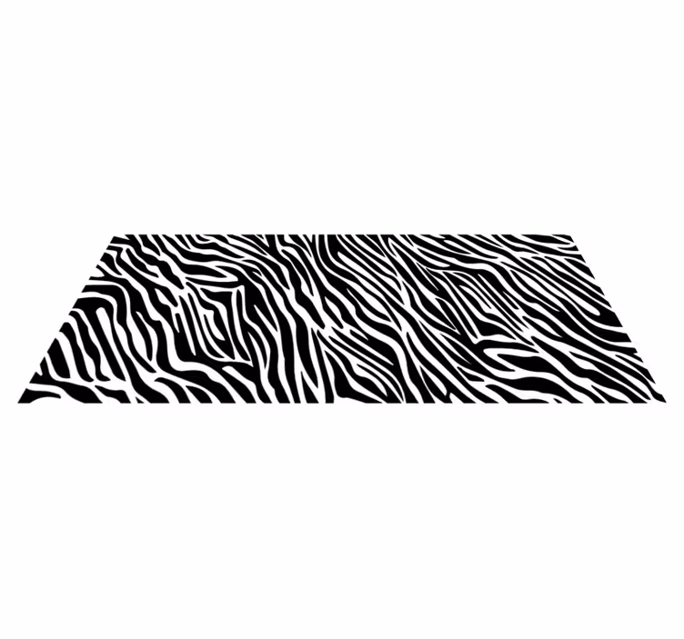 Tenký zebra pruhy zvířecí vinylový koberec - TenStickers