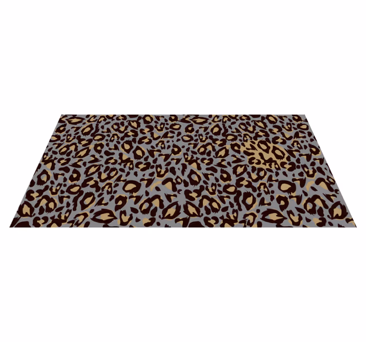 šedý leopardí vzor Vinylový koberec se zvířecím potiskem - TenStickers