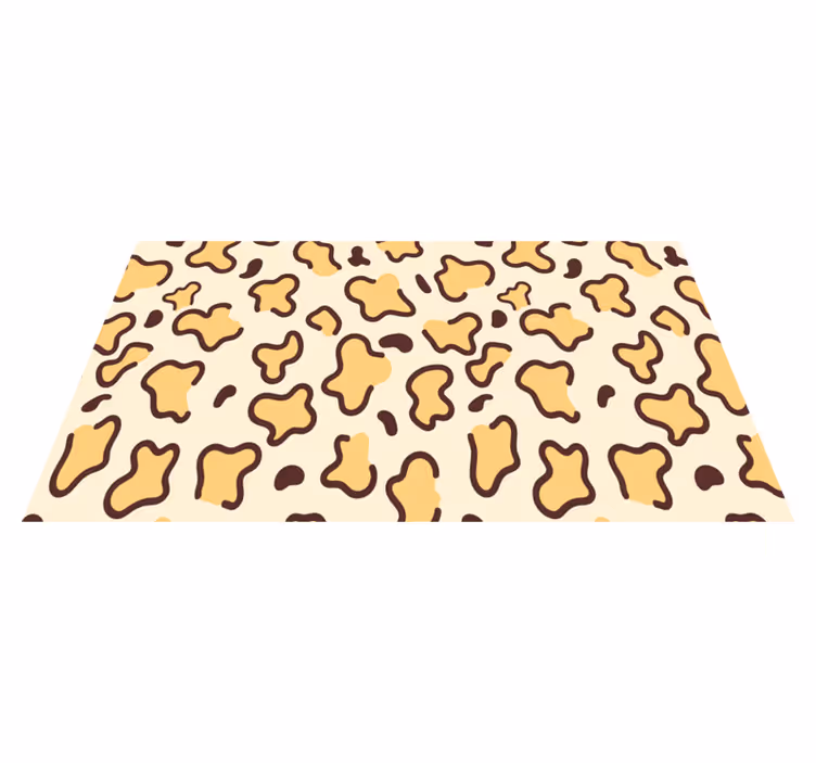 Velké leopardí tvary Vinylový koberec se zvířecím potiskem - TenStickers
