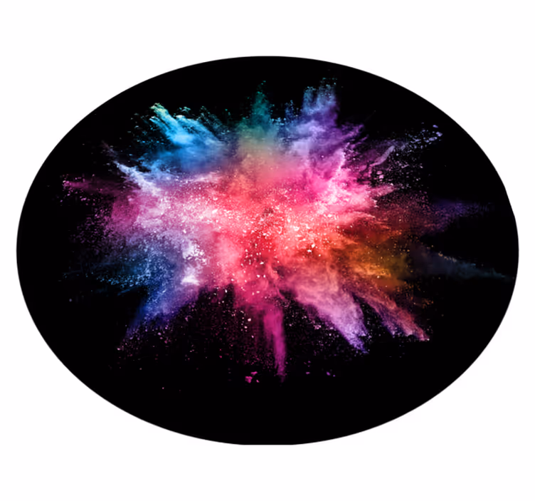 Vinylový koberec do ložnice s práškovým výbuchem - TenStickers