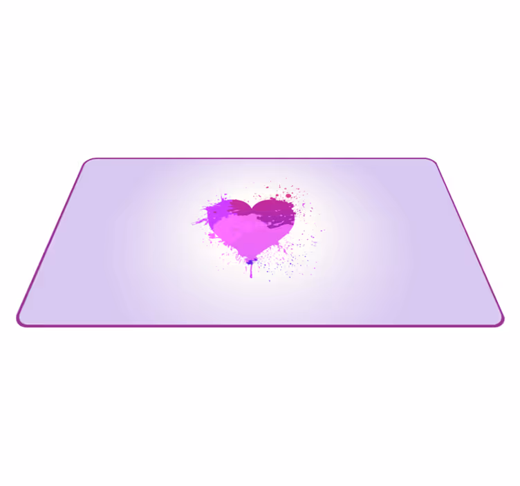 Splash heart teen vinylový koberec - TenStickers