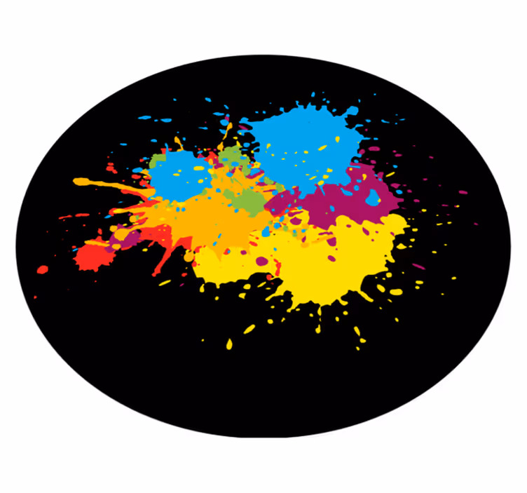 Barevné skvrny od cákání Vinylový koberec pro teenagery - TenStickers