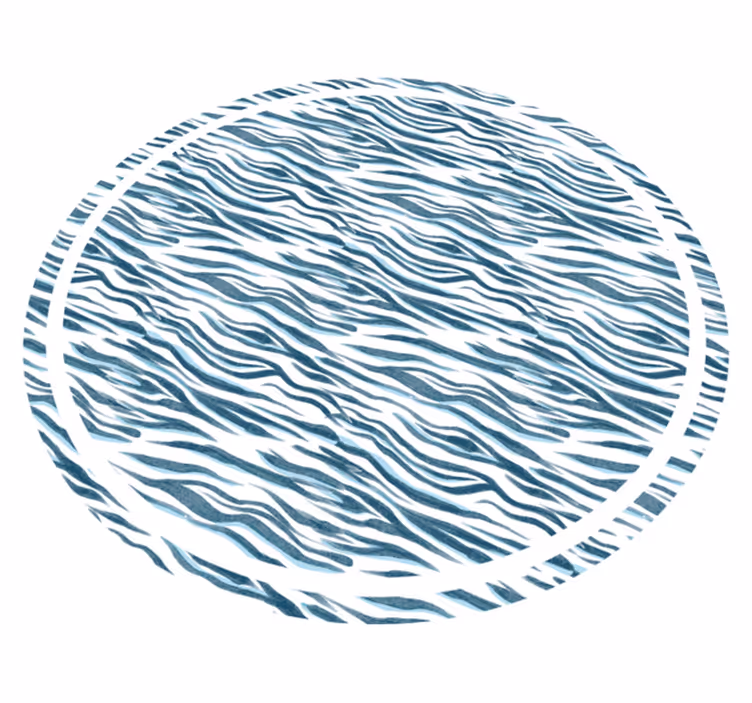 Stylová zebra vlna Vinylový koberec se zvířecím potiskem - TenStickers