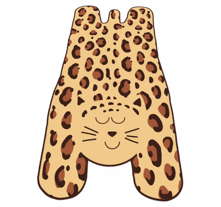 Dětský gepard se zvířecím potiskem vinylový koberec - TenStickers