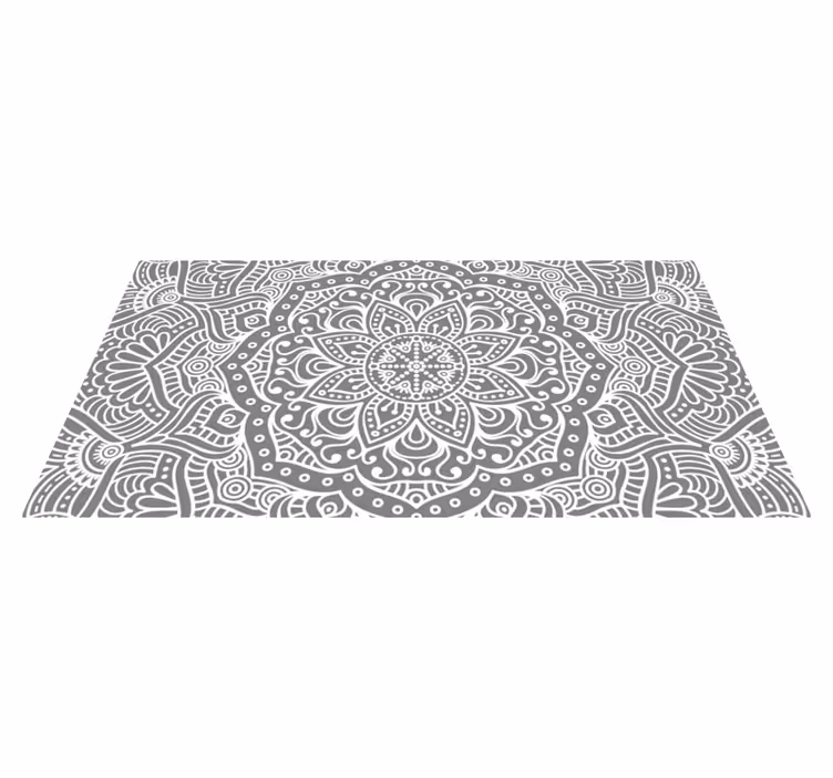 Elegantní vinylový koberec do ložnice mandala - TenStickers