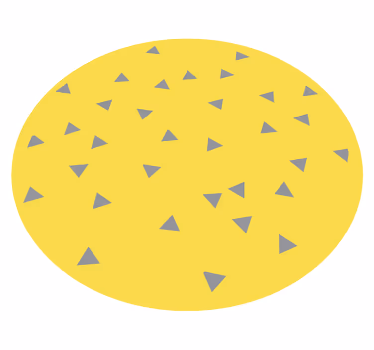 Kruh s trojúhelníky severský vinylový koberec - TenStickers