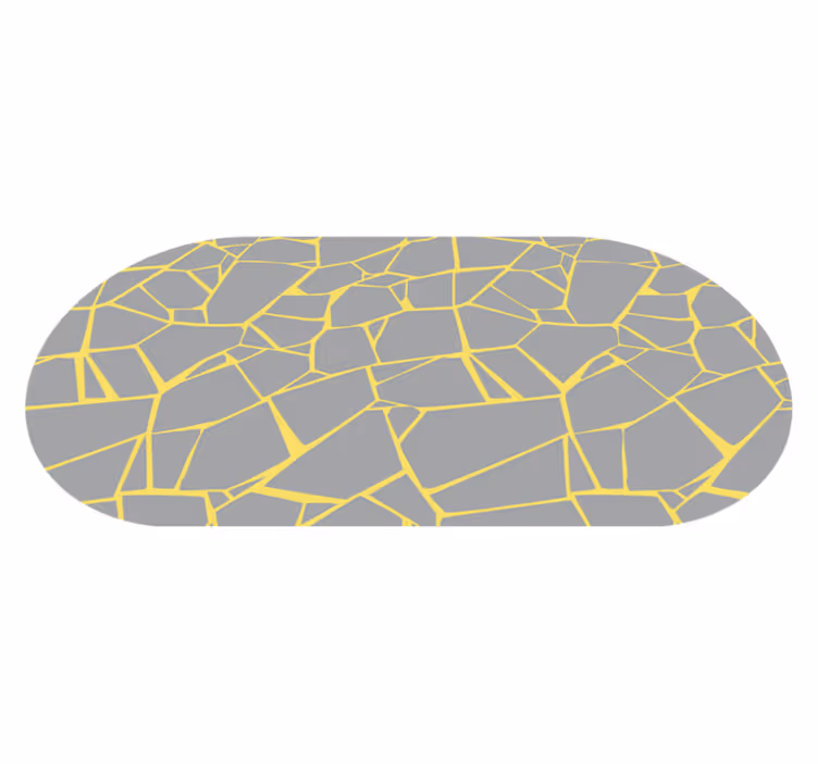 Popraskaná šedá struktura Koupelnový vinylový koberec - TenStickers