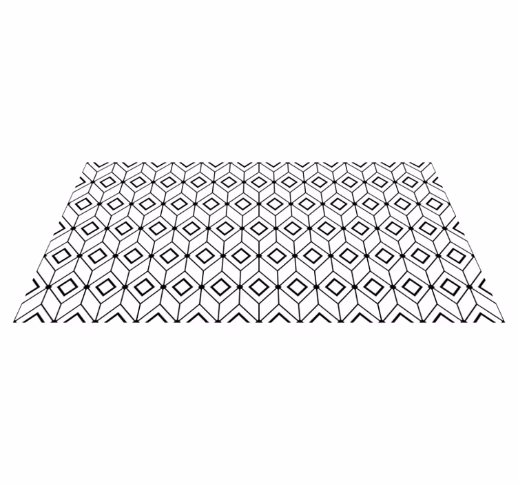 Moderní diamantové prvky Geometrický vinylový koberec - TenStickers