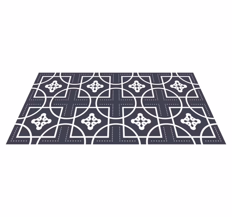 Hra s tvary Geometrický vinylový koberec - TenStickers