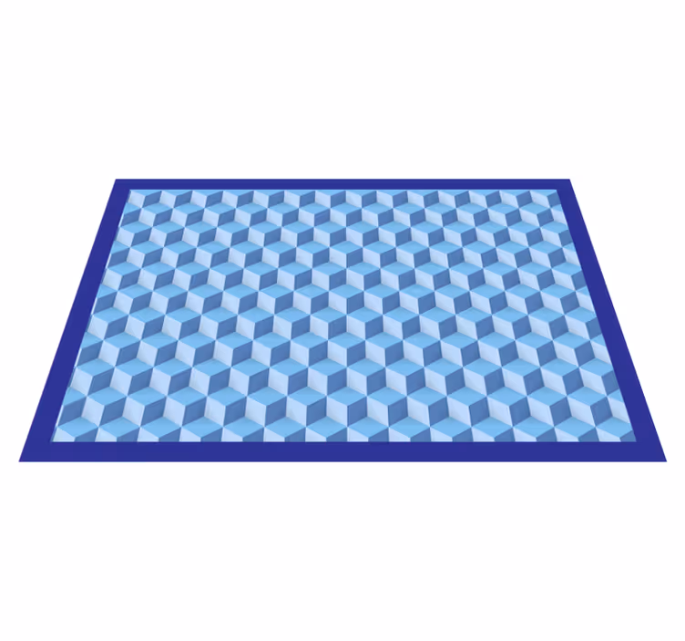 3d kostky kuchyňské podlahové dlaždice - TenStickers