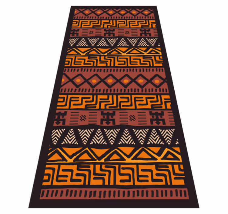 Africký styl etnický vinylový koberec - TenStickers