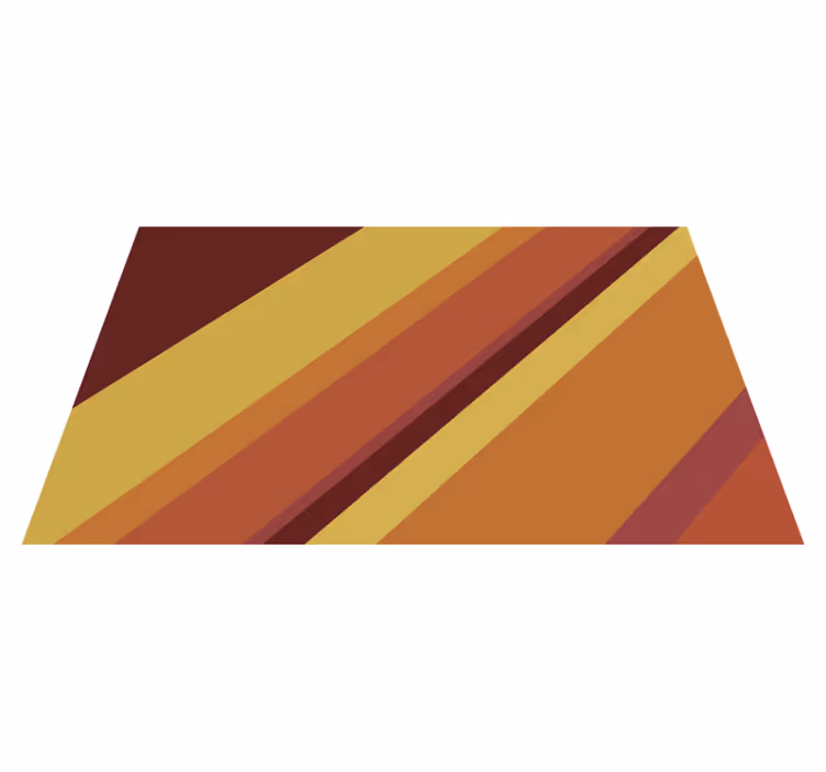Teplé retro pruhy Vintage vinylový koberec - TenStickers